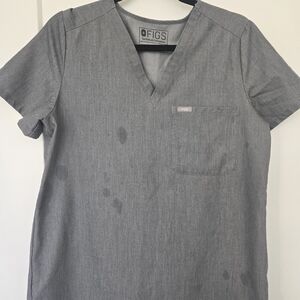 Figs Women's Graphite Gray V-Neck